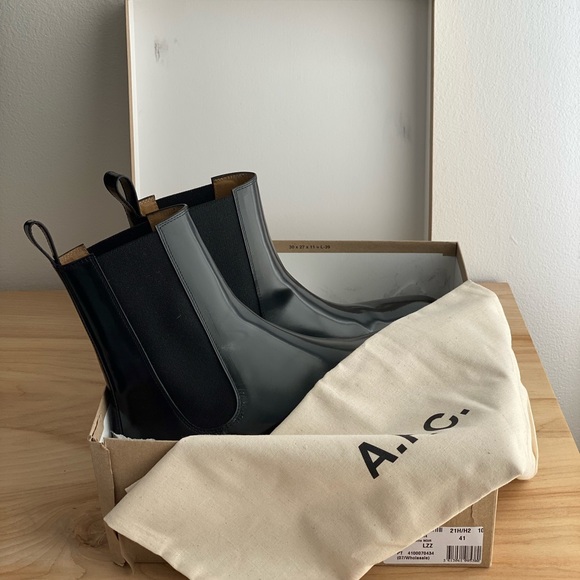A.P.C. Black Charlie Boots - New in Box - Picture 4 of 12